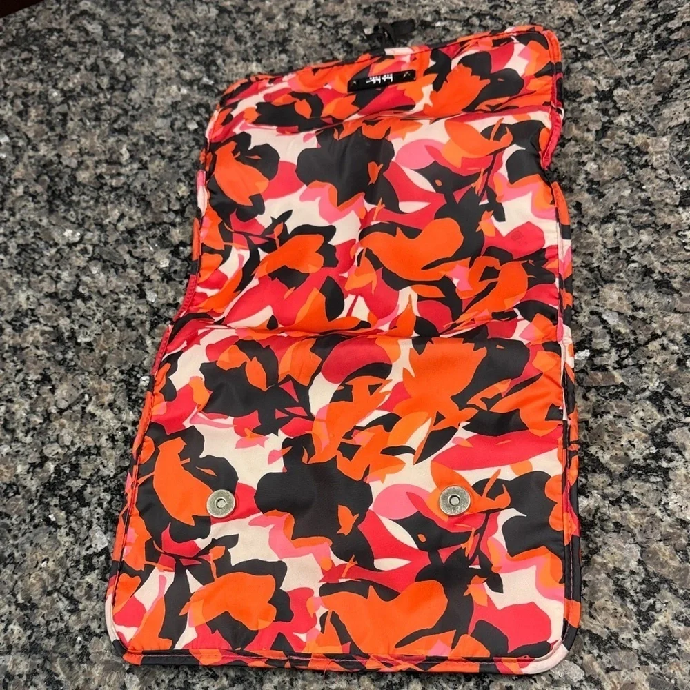 Nicole Miller Red and Black Cosmetic Bag EUC